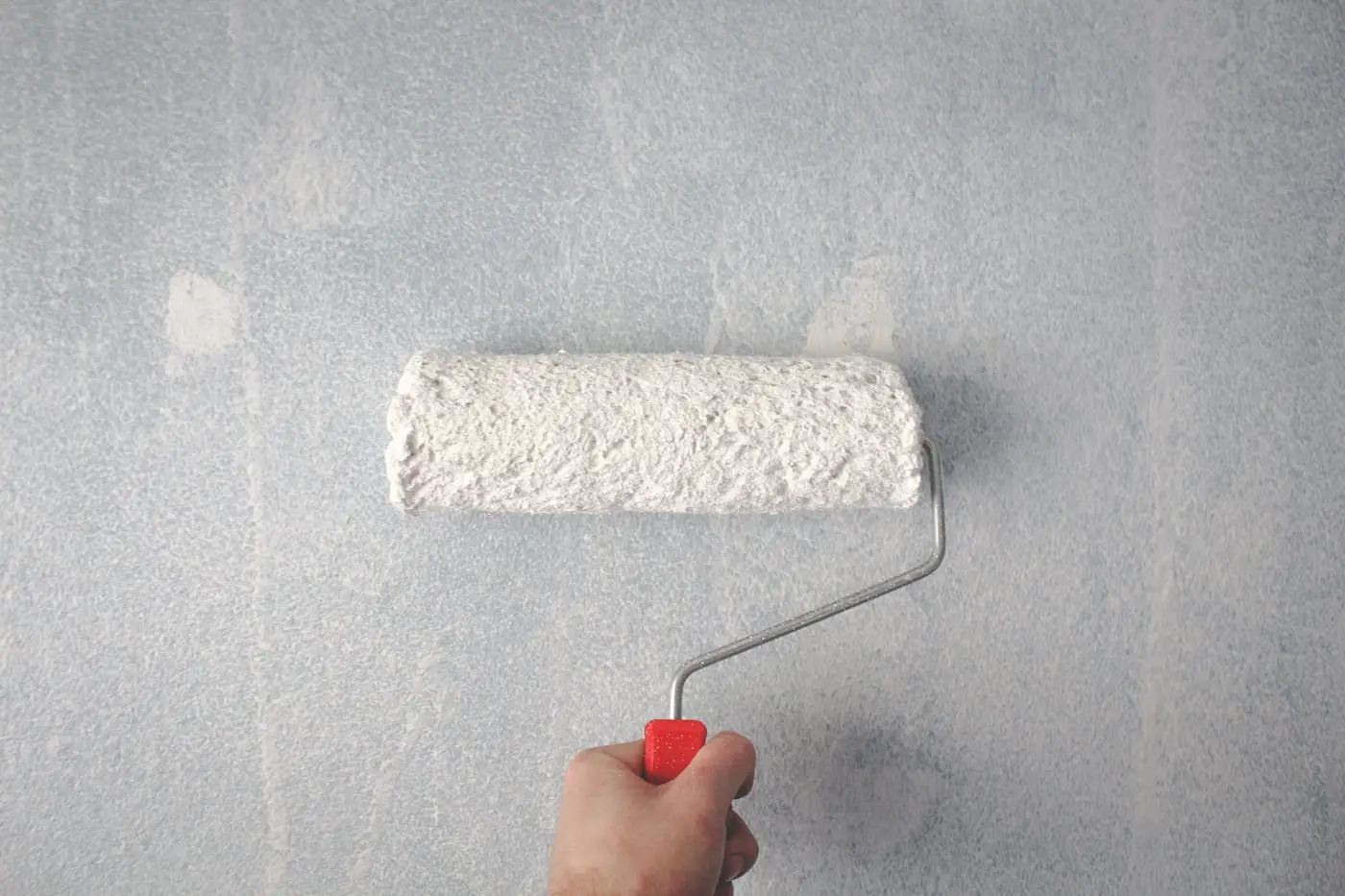 Freshly plastered and painted interior with clean white walls