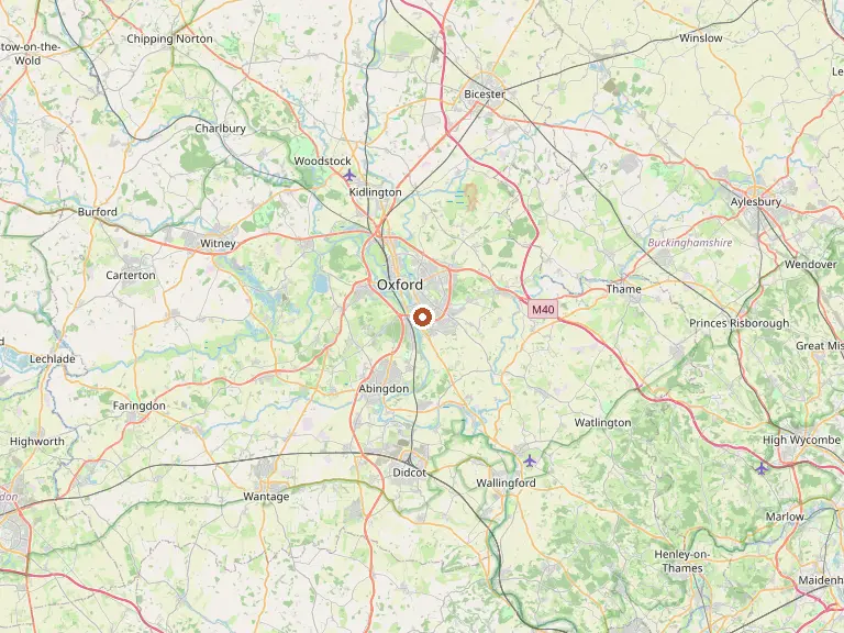 Map of Oxford and the surrounding Oxfordshire towns we cover